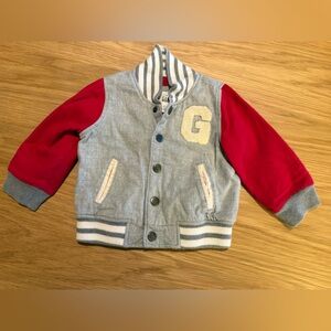 GAP Gray and Red Baby Jacket